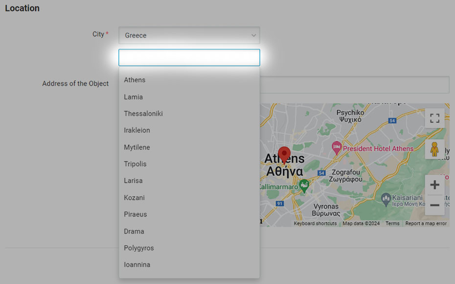 2. If your city or district is not found through the search — contact online chat or support (feedback form), so we can add the missing city or district.